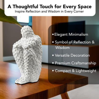 Nostrae Brick Man Show Pieces for Home Decor Living Room Decorative Items | Abstract Modern Showpieces Gift Item for Decoration | Tv Unit Showcase Shelf Office Interior Statue Figurines