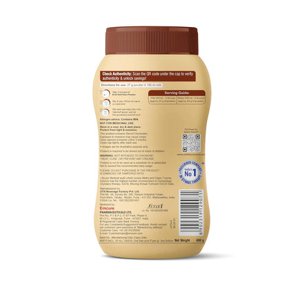 Arth High Protein Nutrition Powder | 12g Protein per Serving | 25+ Essential Nutrients with Prebiotic | No Added Sugar | Supports Energy, Strength & Immunity | 400gm (Vanilla Flavour)
