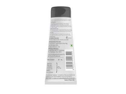 Shampoo bottle with label on a white background