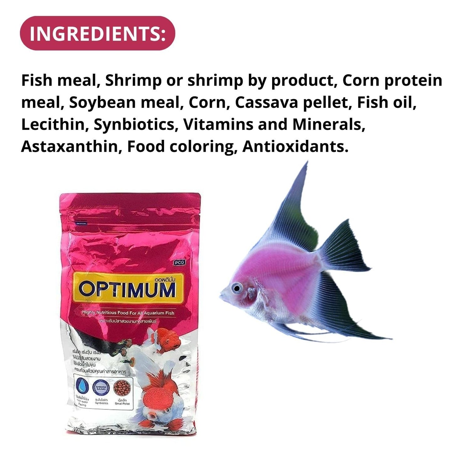 Optimum Mini Pellet Fish Food (Original from Tunai Store) (500g, Mini Pellets)