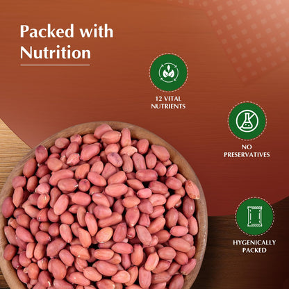 Vedaka Raw Peanuts, Pink, 1kg