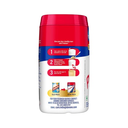 Protinex Creamy Vanilla, 400g | Get 40% daily protein requirement for strong muscles when prepared with 200ml milk | High Protein | Zero Added Sugar | Nutritional Drink for Men and Women