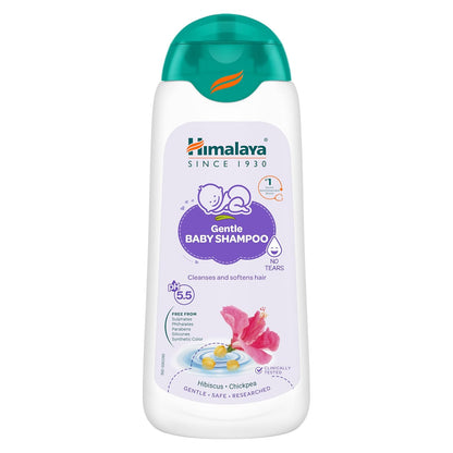 Himalaya Gentle Baby Shampoo with Hibiscus, Chickpea | No Tears | pH 5.5 | No.1 Doctor Recommended Brand | Cleanses, Softens & Nourishes hair | Safe for Newborns | Hypoallergenic