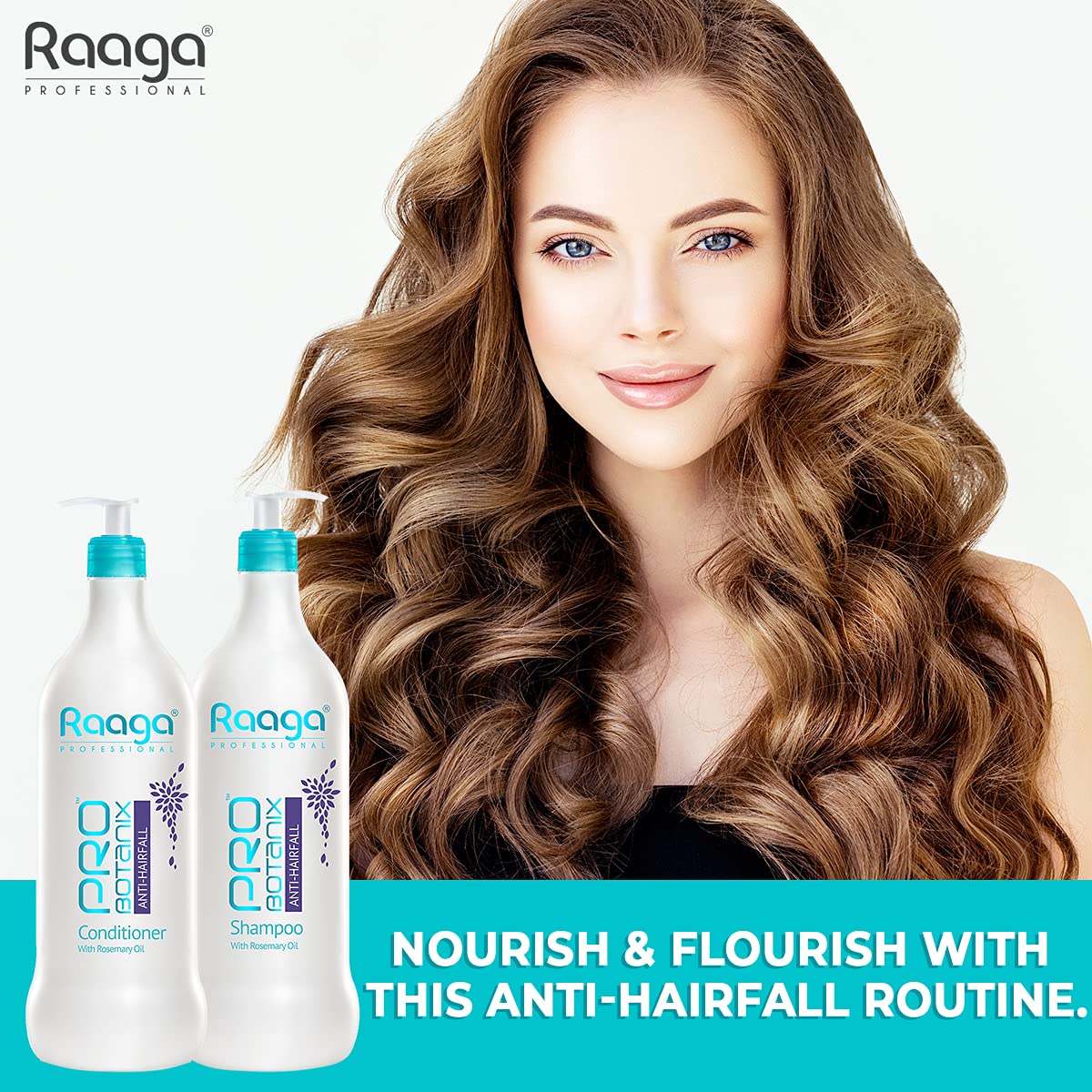 Raaga Professional Pro Botanix Anti Hair Fall Conditioner, With Rosemary Oil, 1000 ml