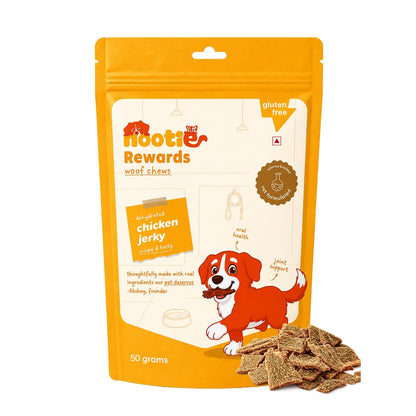 Nootie Happy Chews – Dehydrated Chicken Jerky Mango Dog Treats (50g) | All-Natural, Grain-Free Protein Snack