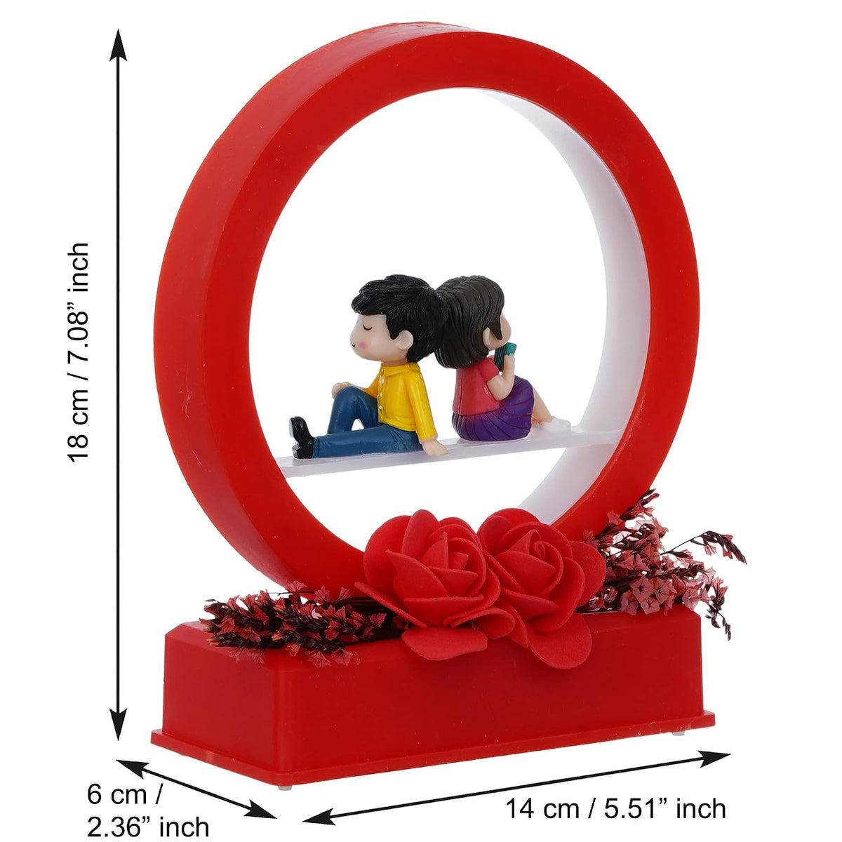 eCraftIndia Red Man Proposing Light Showpiece