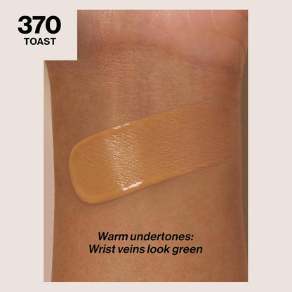Revlon Liquid Foundation, ColorStay Face Makeup for Combination & Oily Skin, SPF 15, Medium-Full Coverage with Matte Finish, 370 Toast, 30 ml