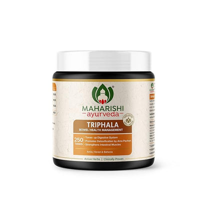 Zephivo Maharishi Ayurveda Triphala Tablets 1000mg | Supports Healthy Digestion | Improves Bowel Wellness| Relieves Constipation | Pure Herbs Used |100% Ayurvedic
