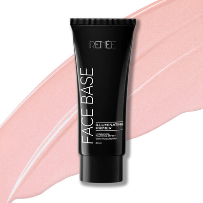RENEE Face Base Illuminating Primer 20ml| Long Lasting & Highly Moisturizing Formula| Easy to Blend| Enriched with Maca Root| For All Skin Types