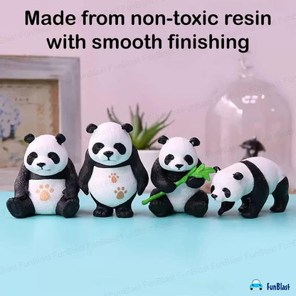 Panda Miniature Figurines - Decorative Showpiece, Gift for Him/Her, Diwali Deepwali New Year Home Decor, Bedroom, Living Room, Office, Table, Car Dashboard (Style-D)