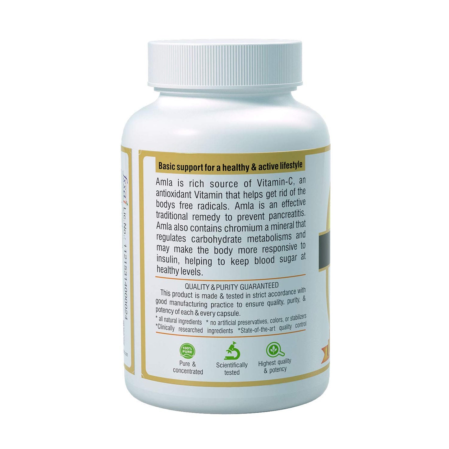 Amla Extracts - Herbal Diabetes Supplement - Helps to Regulate Blood Glucose,  60 Capsule