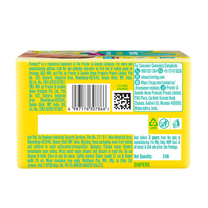 Pampers Active Baby Diapers, New Born, Extra Small, (NB, XS) size, 24 Count, Taped style diaper