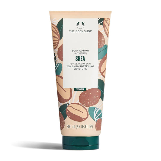 The Body Shop Shea Nourishing Body Lotion, 200 ML - For Very Dry Skin |72 Hr Skin-Softening Moisture |Vegan