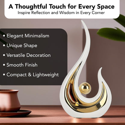 Nostrae Modern Abstract Art Show Pieces for Home Decor Living Room Decorative Items | Cute Showpieces Gift Item for Decor | Center Table Tv Unit Showcase Office Interior Statue Figurines