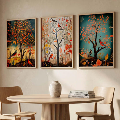 Premium Digital Painting with Frame for Home Decor - Painting for Living Room Bedroom Office Room Decor - Painting for Wall Decoration - Pack of 3 (Modern Art Painting, Design01, 10X13 inch)