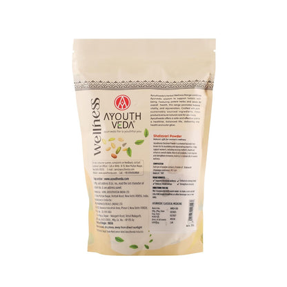 Ayouthveda Shatavari Powder Pure Ayurvedic Herb for Women’s Health & Wellness Net Qty: 200g