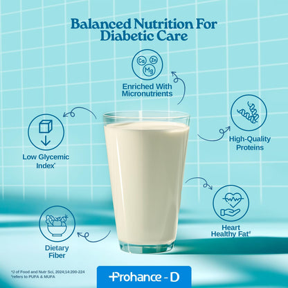 Prohance D Dietary Supplement for Diabetes Management Vanilla, 200 g