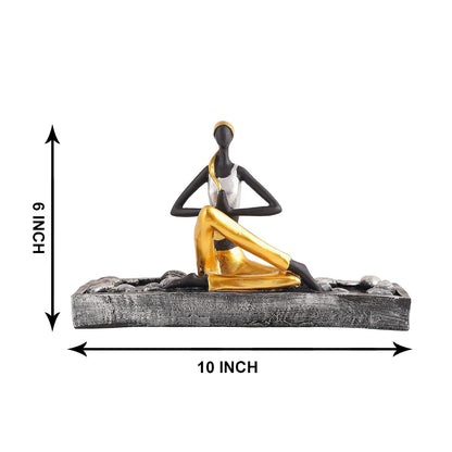 Yoga Lady Home & Office Decor showpiece (y2000)