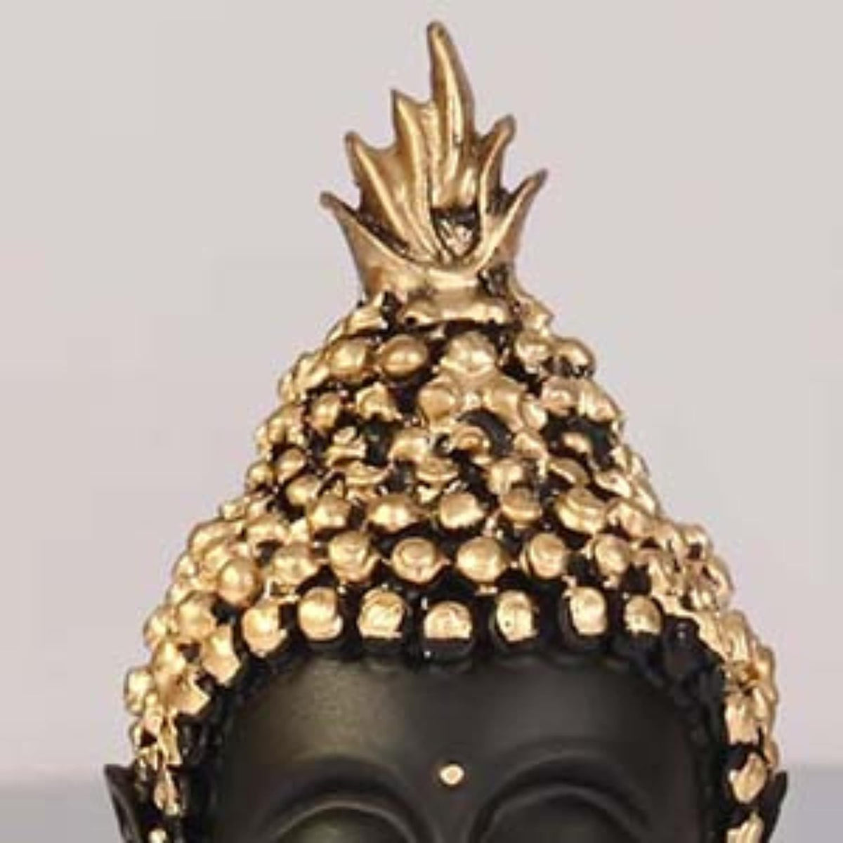Resin Buddha Head Idol Statue | Buddha Head Meditation & Spiritual Showpiece for Home, Office, Living Room, Pooja Room & Garden Dcor | Feng Shui Figurine Gift for Positive Energy