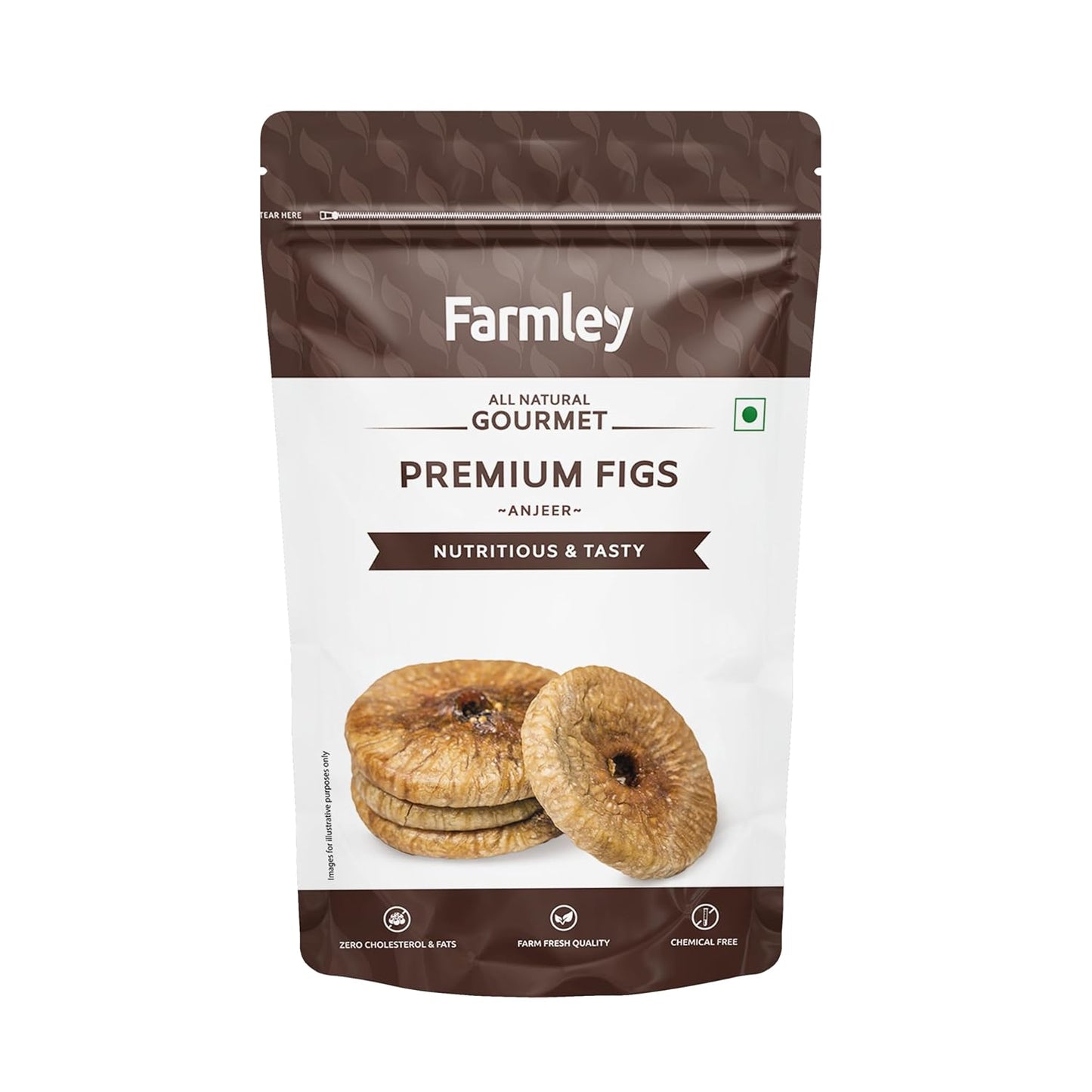 Farmley Anjeer/Figs 250g | Afghani Anjeer I Low in Fat | Healthy Snack I Rich Source of Vitamins Dietary Fiber (Pack of 1)