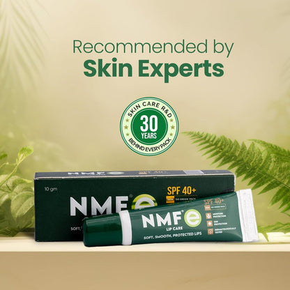 NMFe Moisturising Lip Care 10 Gm | SPF 40+| For Dry And Chapped Lips |Lip balm | Aloe Vera & Vitamin E | Protects lips from dryness & sun damage | Dermatologically Tested