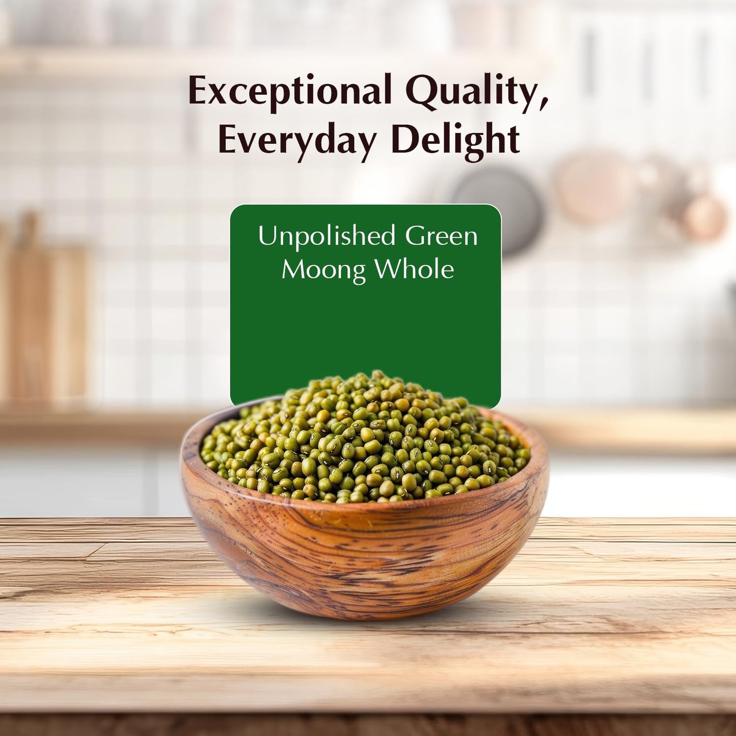 Vedaka Unpolished Green Moong Dal | Whole | 1 Kg | Popular Green Moong Dal | Naturally Rich in Protein | Naturally Cholesterol Free