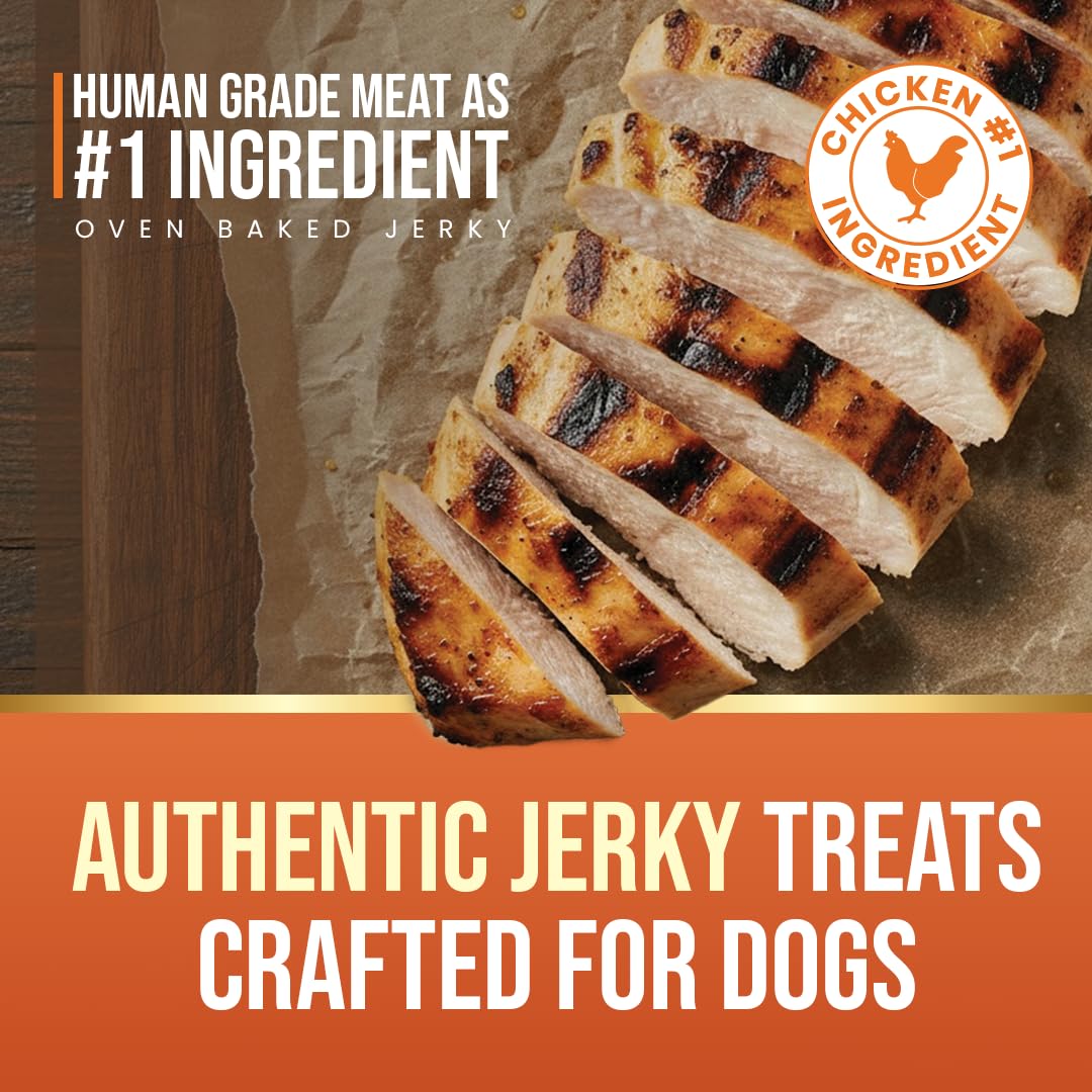 First Bark Dog Treats for Adult Dog & Puppy – Soft Chews Tender Chicken Jerky for Dogs, Small Dogs & Shih Tzu | Easy-to-Chew Puppy Treats & Dog Snacks – Soft Chicken Slice (70g) x1