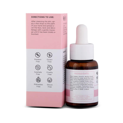 DERMOSYS Anti Wrinkle + Retinol Serum | 30ml Retinyl Palmitate | Anti Aging Serum for Daily Use | Sulphate & Paraben Free | Lift & Firm Skin | For All Skin Types - 30ml