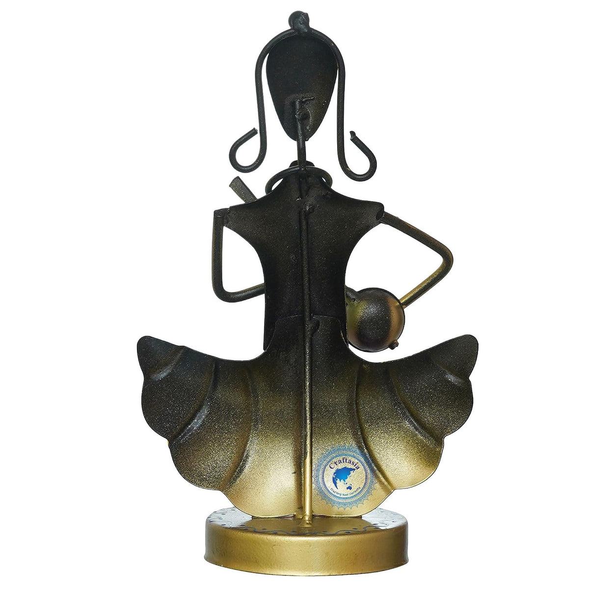 Metal Rajasthani Musicians Lady Set of 3, Aesthetic Home Decor, Home Decor for Bedroom & Gifts.