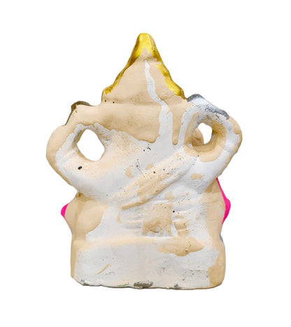 100% Eco-Friendly Clay Ganesh Idol Ganesh Ji Murti for Visarjan 4.5 Inches | Shadu Mati Ganesh Murti | Clay Ganpati Idol for Home | Ganpati for Ganesh Chaturthi | Home Decor