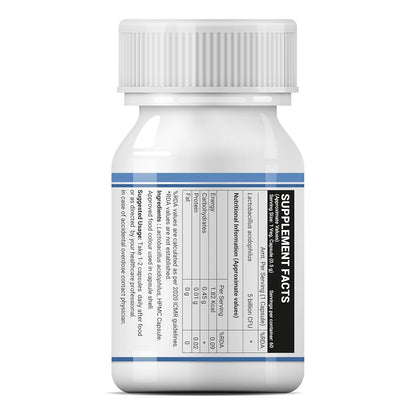 INLIFE Probiotic Lactobacillus Acidophilus 5 billion CFU | Gut Health Supplement for Men Women | Digestive Health, Supports Immunity |With Probiotic Balance – 60 Veg Capsules (Pack of 1, 60)