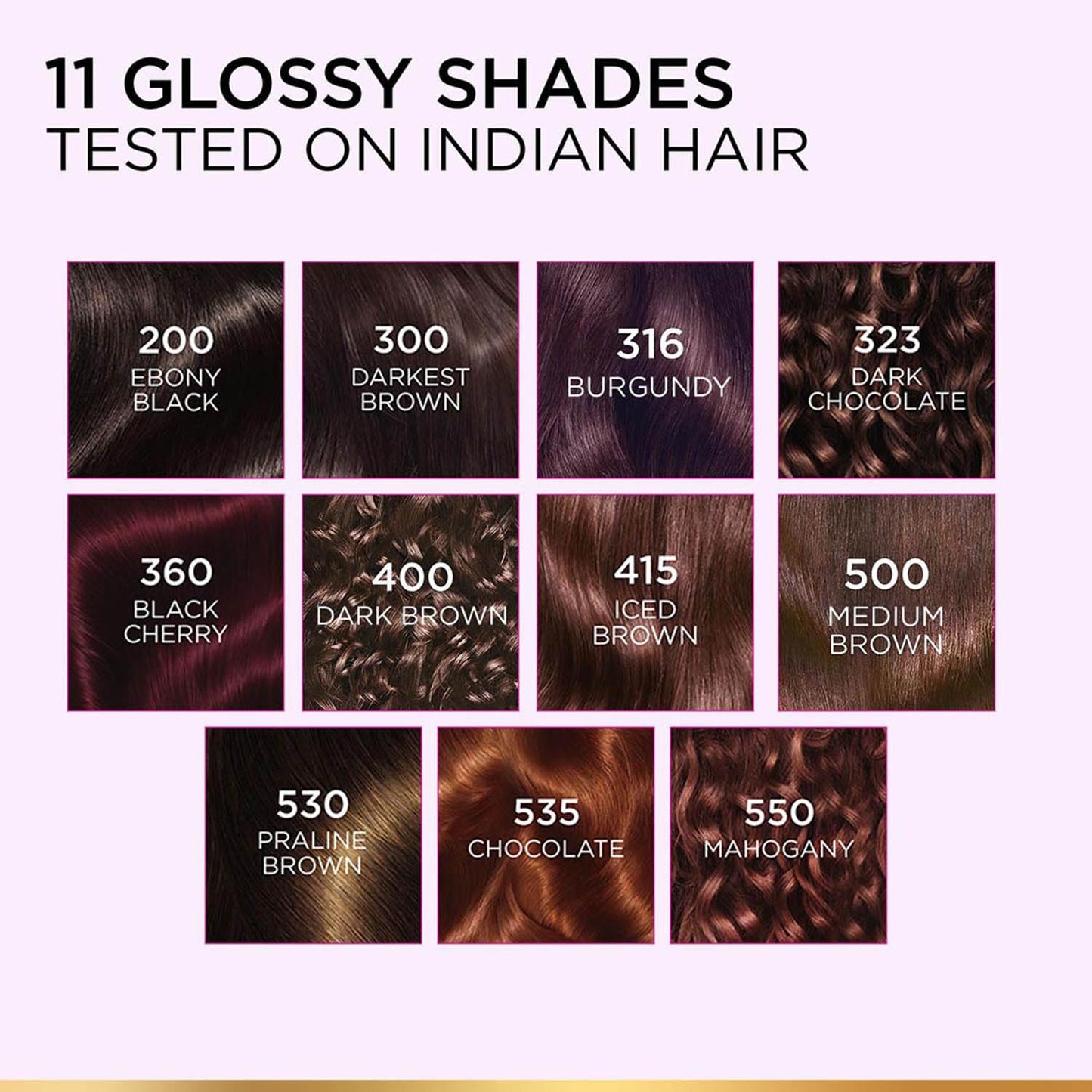 L'Oréal Paris Casting Crème Gloss Hair Color With Glycolic Gloss Complex | 5X Glossier Hair Color | Shade 300 - Darkest Brown | 60g + 40ml + 60g