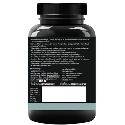 Nutrasium Nitric Oxide Supplement For Man | 2250 mg L-Arginine, 750 mg L-Citrulline with Chromium Picolinate For Supports Nitric Oxide Level, Improve Muscle Pump & Blood Flow, Boost Endurance, Stamina & Performance | 90 veg Tablets.
