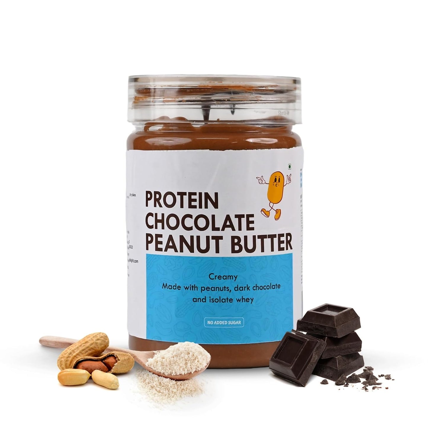 ANAVRIN Chocolate Peanut Butter with Whey, 400gm | High Protein Creamy Butter | No Added Sugar | 100% Roasted Peanuts Healthy Spread | Rich in Vitamin E, Magnesium & Potassium | Gluten Free
