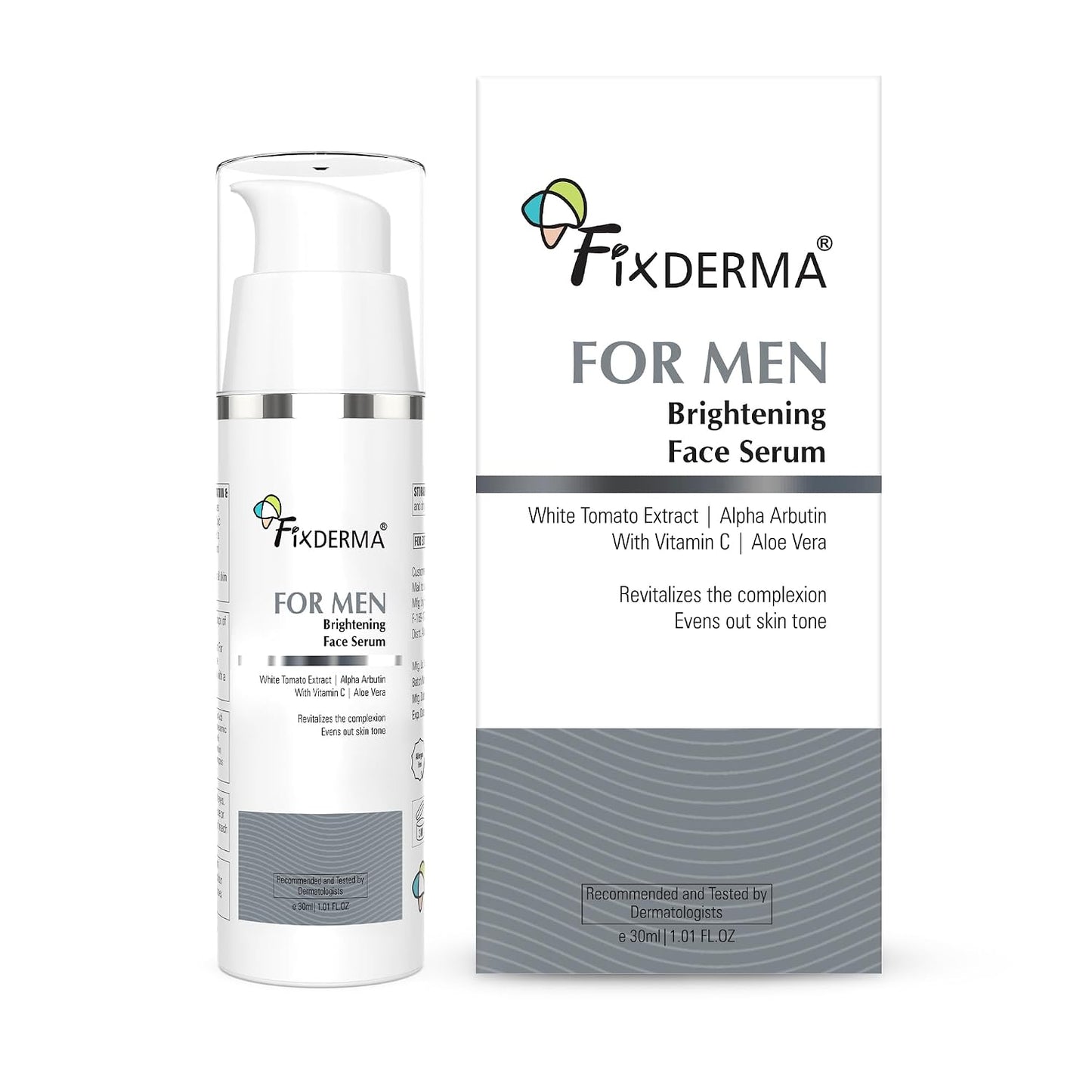 Fixderma Brightening Face Serum for Men |Vitamin C & Alpha Arbutin Serum- 30ml