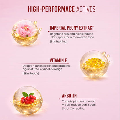 Mitchell USA Flawless Lighten Up Radiance Day Cream 50g | Moisturizer Cream | Peony, Alpha Arbutin, Niacinamide & Shea Butter | UVA/UVB Protection | Brightening Face Cream for Men & Women Daily Use