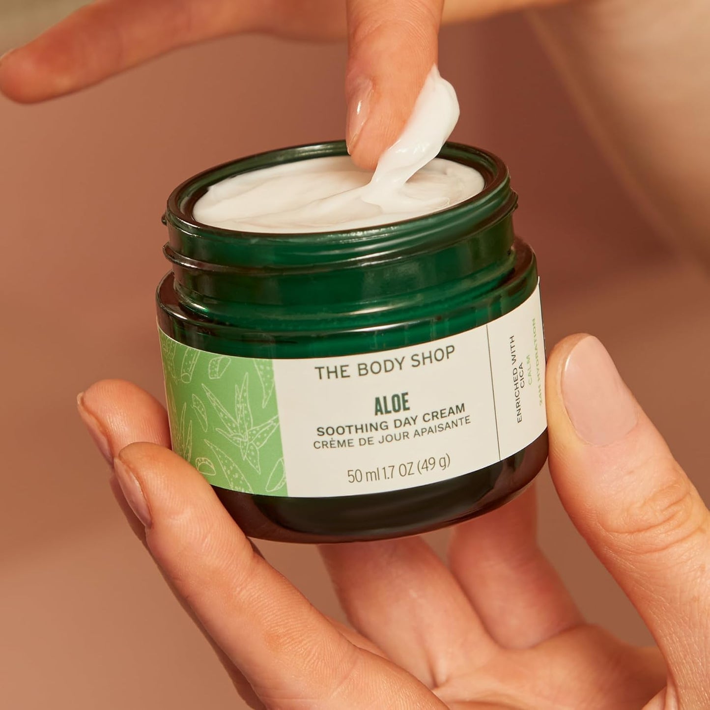 The Body Shop Aloe Soothing Day Cream, 50 ML - For Sensitive Skin | 48 Hr Hydration|Vegan