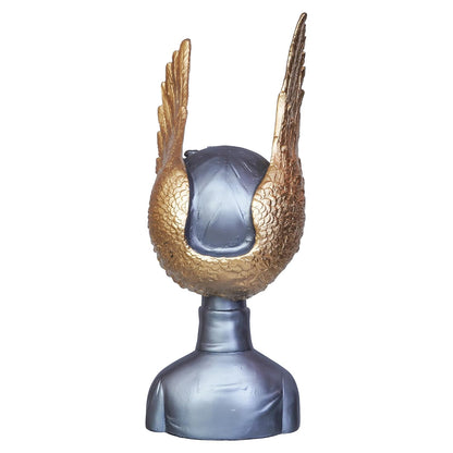 Grey Golden Resin Fairy Lady Statue Showpiece for Home Decor Living Room Bedroom Office Desk Table TV Unit | Women's Day Gift for Ladies Friends | Housewarming Birthday Gift for Women