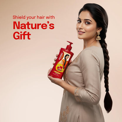 Karthika Hairfall Shield Shampoo with Shikakai & Hibiscus | Herbal Anti-Hairfall Shampoo for Strong & Healthy Hair | Natural Care for Men & Women | 650ml