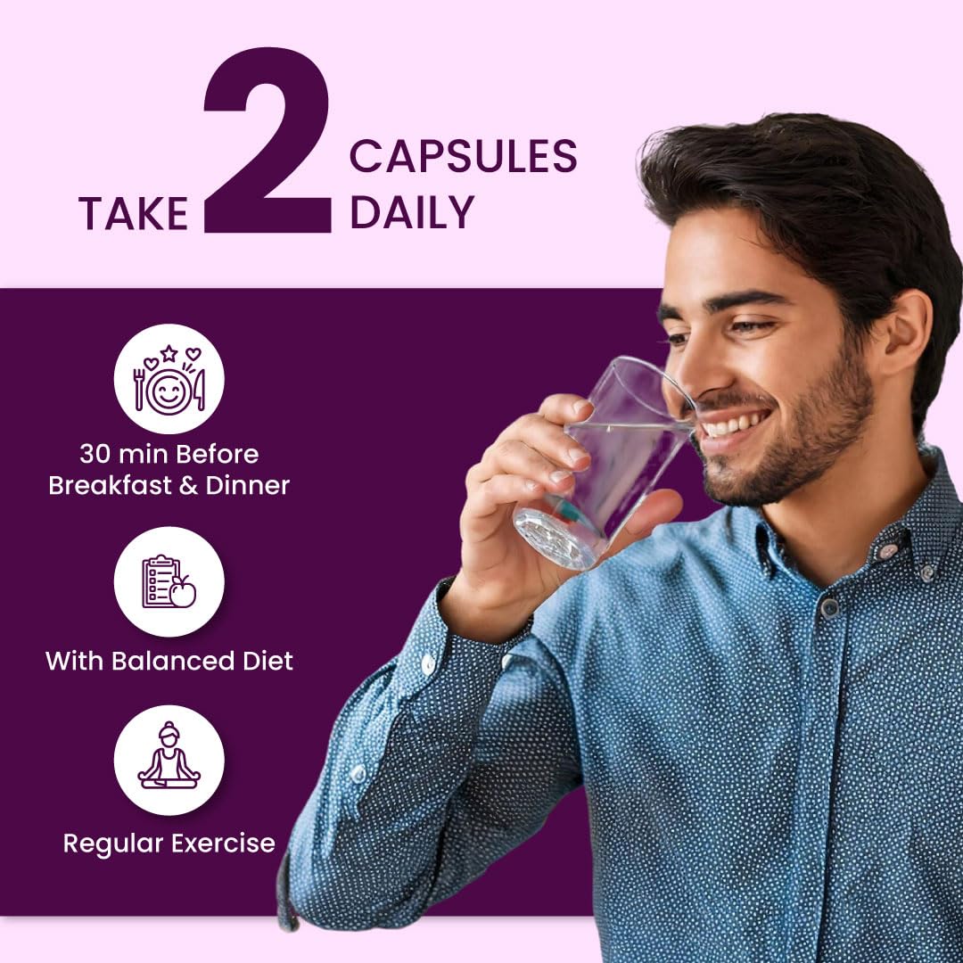 ZEROHARM Holo Migraine Capsules | Headache Relieve Supplement | Reduces Migraine, Non-Drowsy | For Optimal Brain Health | Helps in Reduces Frequency | Men & Women | 60 Capsules
