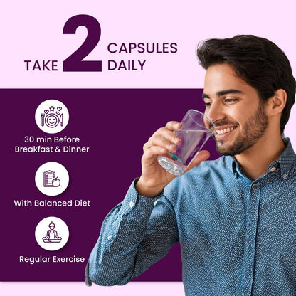 ZEROHARM Holo Migraine Capsules | Headache Relieve Supplement | Reduces Migraine, Non-Drowsy | For Optimal Brain Health | Helps in Reduces Frequency | Men & Women | 60 Capsules