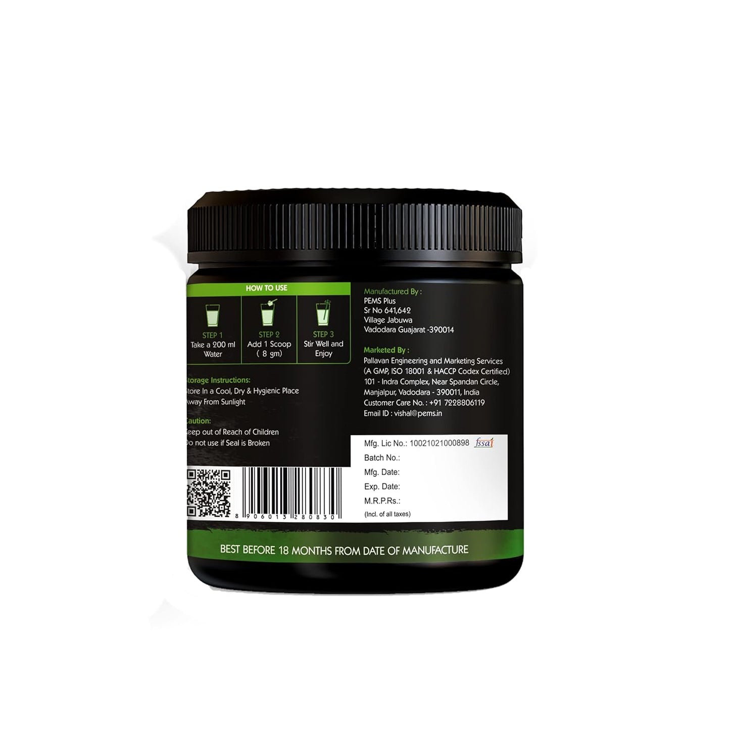 Go Organic Super Greens Powder (300g) | Organic Superfoods with Spirulina & Chlorella | Gluten-Free, Plant-Based Nutrition Drink for Immunity & Energy (Pack of 1)