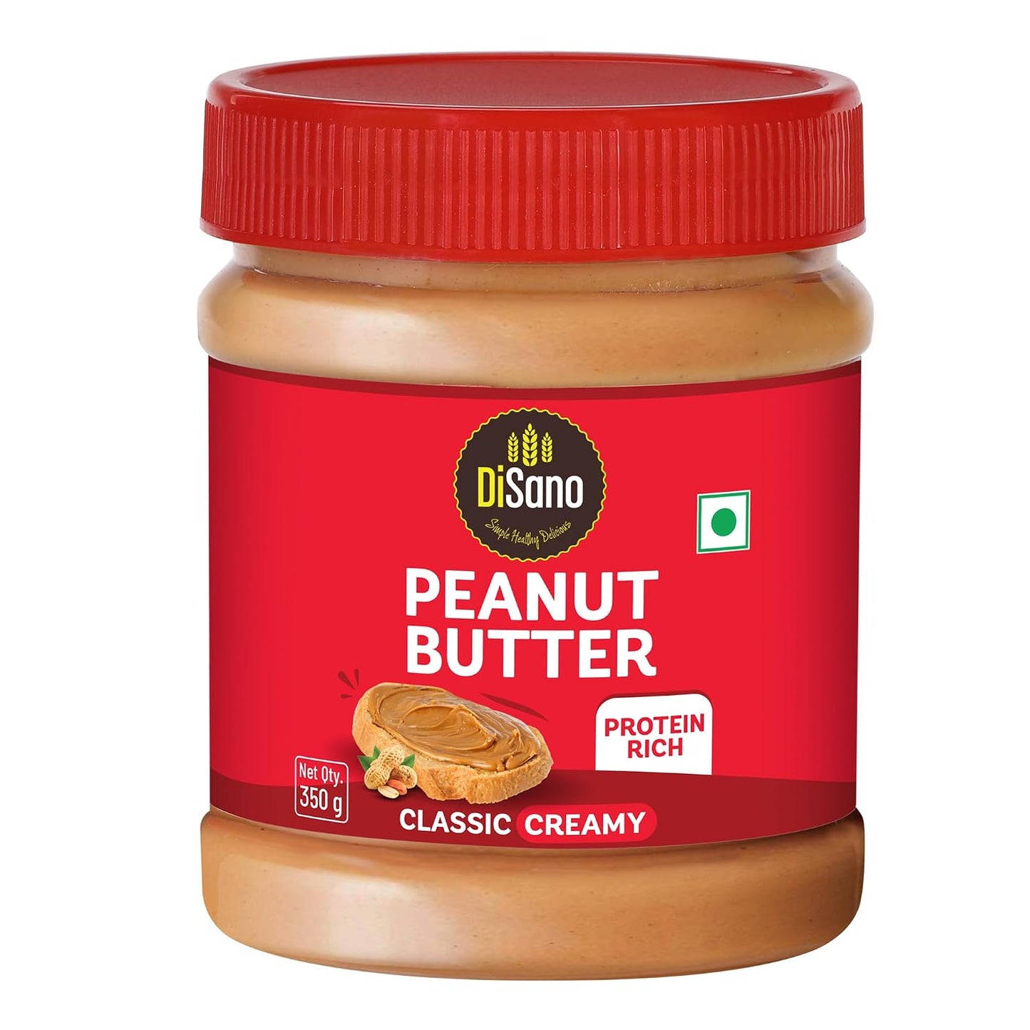 DiSano Peanut Butter, Creamy, 25% Protein with Vitamins & Minerals