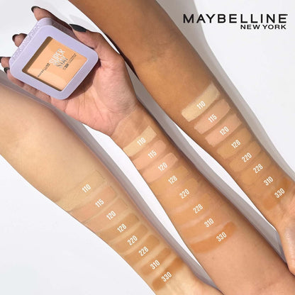 Maybelline New York Super Stay Flex Powder Foundation, 120 | 30H Wear, Oil-Control, Transfer Proof