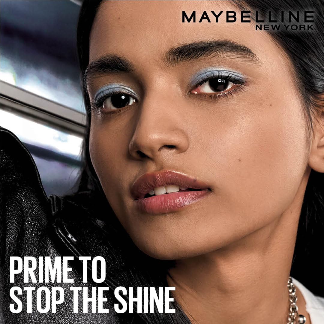 Maybelline New York Shine Stopper Primer | 3-in-1 Serum Primer for Oily Skin to Prime, Mattify, Hydrate with LHA & Salicylic Acid, 10ml