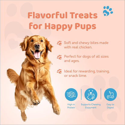 Petoska Chicken & Pumpkin Square Sticks – 100gms | Healthy & Tasty Dog Chews | Real Chicken & Pumpkin | Supports Digestion & Immunity | Dogs of All Breeds