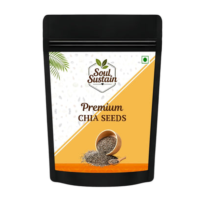 Chia Seeds Raw Superfood Omega‑3 ALA Rich, High Fiber Nutrition, Plant Protein Boost, Gut Health Support, Diet Friendly, Smoothies & Puddings, Baking & Meal Toppers, Seeds for Daily Use