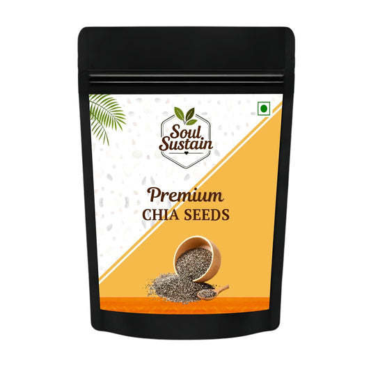 Chia Seeds Raw Superfood Omega‑3 ALA Rich, High Fiber Nutrition, Plant Protein Boost, Gut Health Support, Diet Friendly, Smoothies & Puddings, Baking & Meal Toppers, Seeds for Daily Use