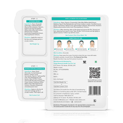 O3+ Oil Control Acnesis 3-Step Cellulose Sheet Mask