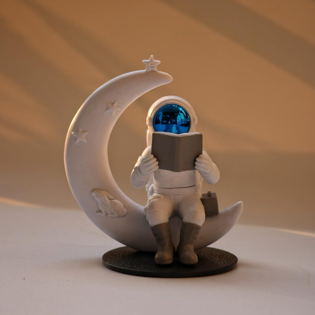 Astronaut Figurine Showpiece for Home Décor, Office Desk, Car Dashboard & Table Decoration | Space Astronaut Statue Collectible Gift for Home, Room & Workspace (Moonstar Blue)